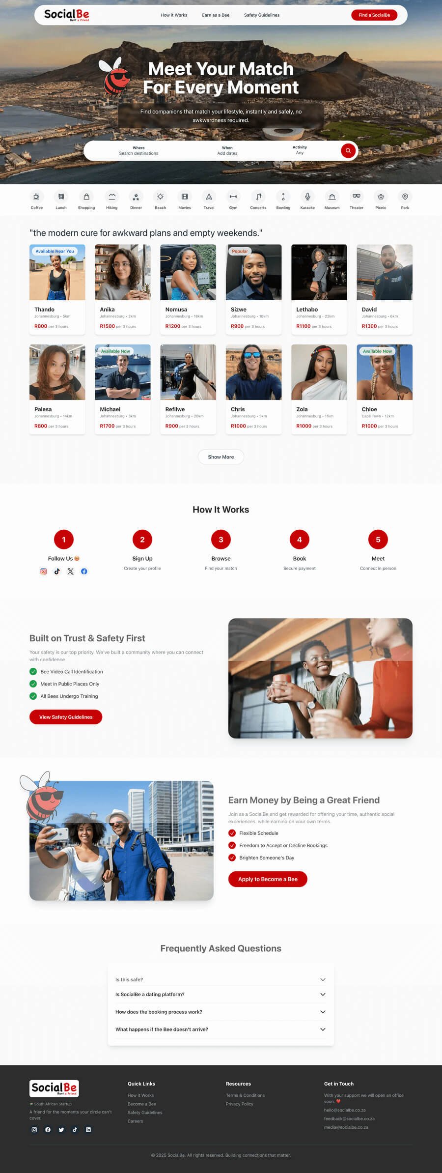 SocialBe - Rent a Friend